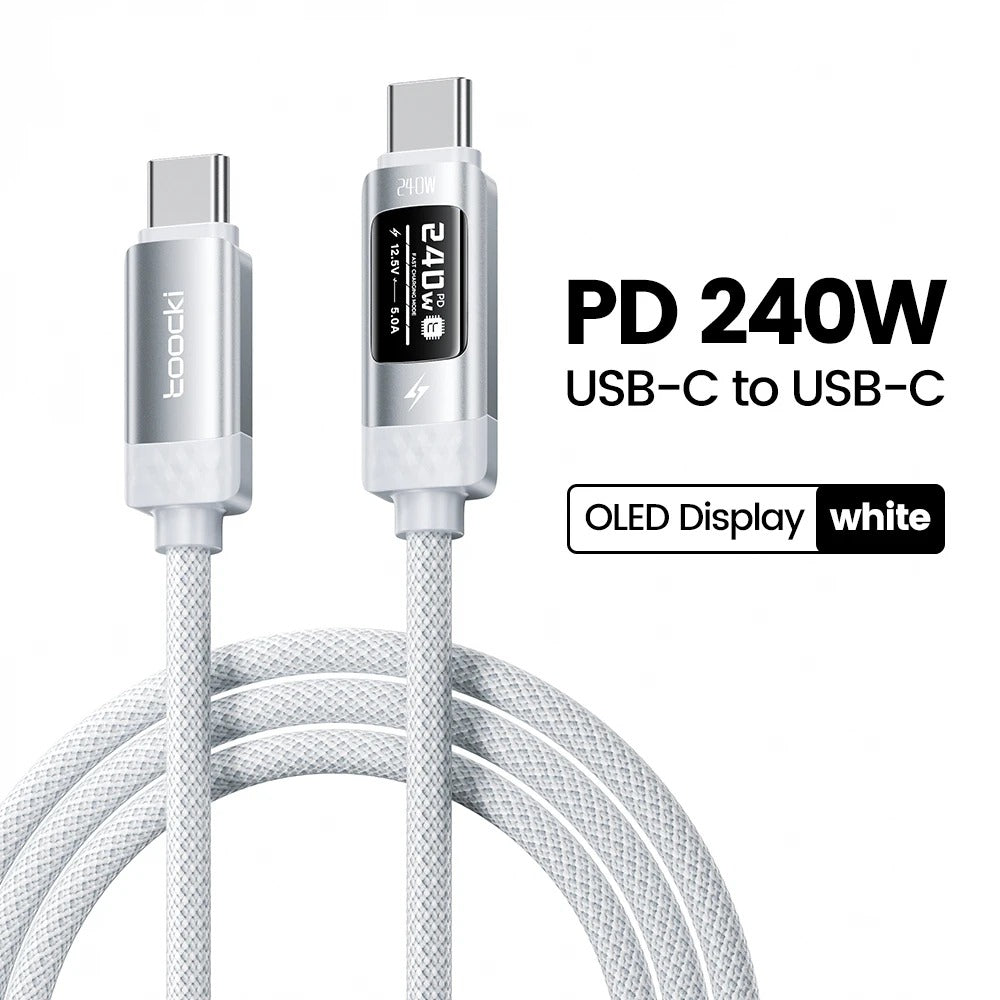 Toocki X111 240W USB-C to USB-C Fast Charging Cable