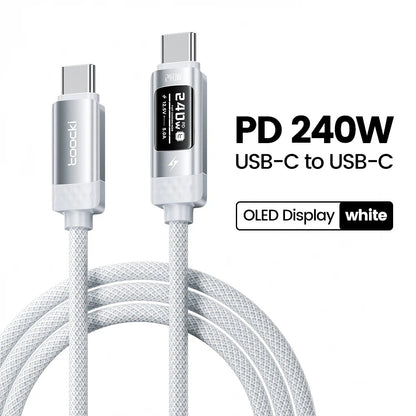 Toocki X111 240W USB-C to USB-C Fast Charging Cable