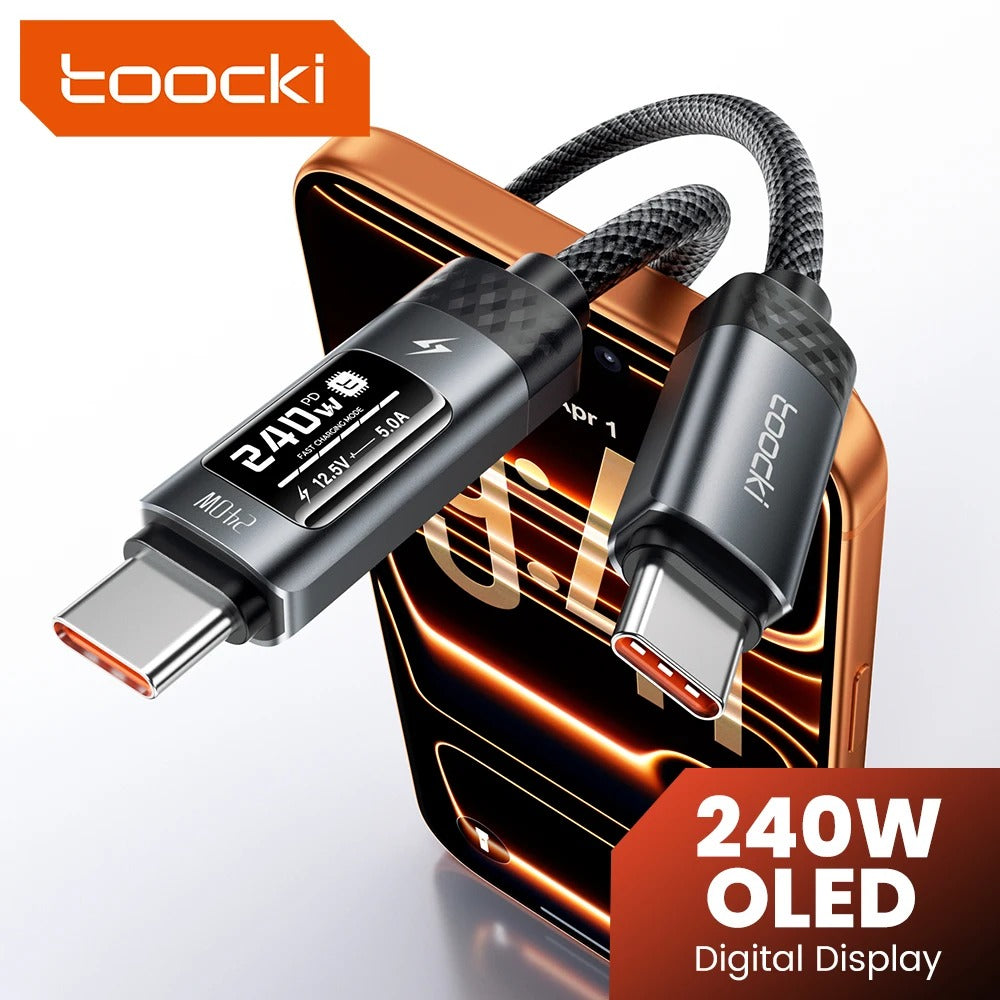 Toocki X111 240W USB-C to USB-C Fast Charging Cable