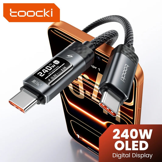 Toocki X111 240W USB-C to USB-C Fast Charging Cable