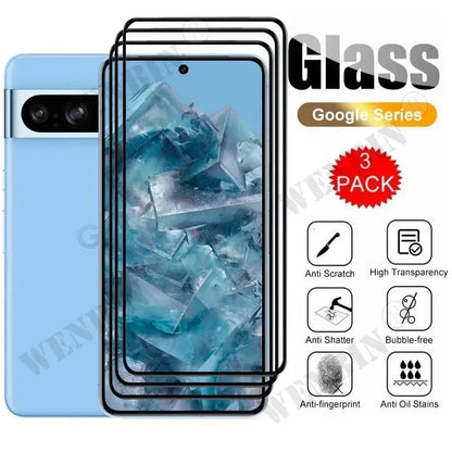 -Pack Tempered Glass Screen Protector for Google Pixel