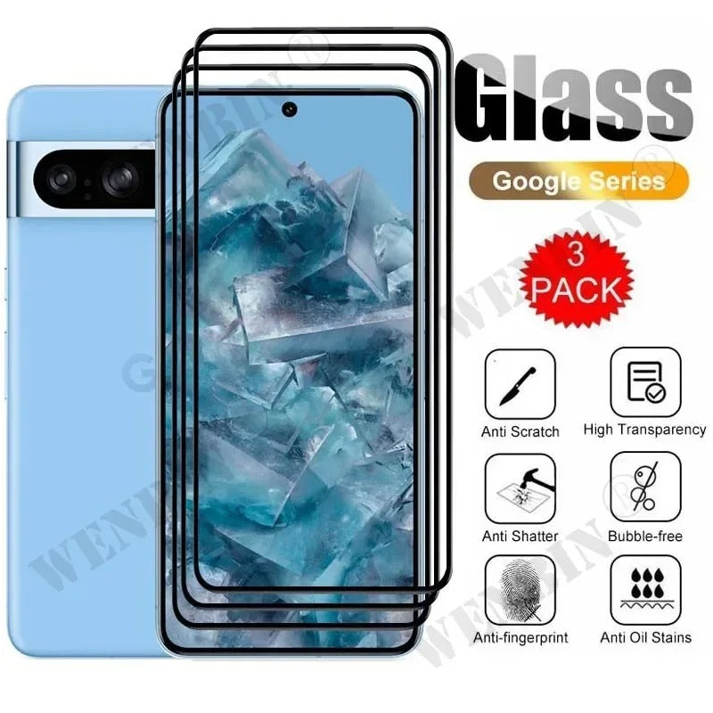 -Pack Tempered Glass Screen Protector for Google Pixel