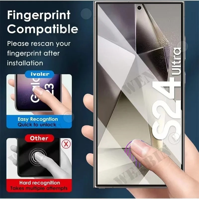 3-Pack Tempered Glass Screen Protector for Samsung Galaxy