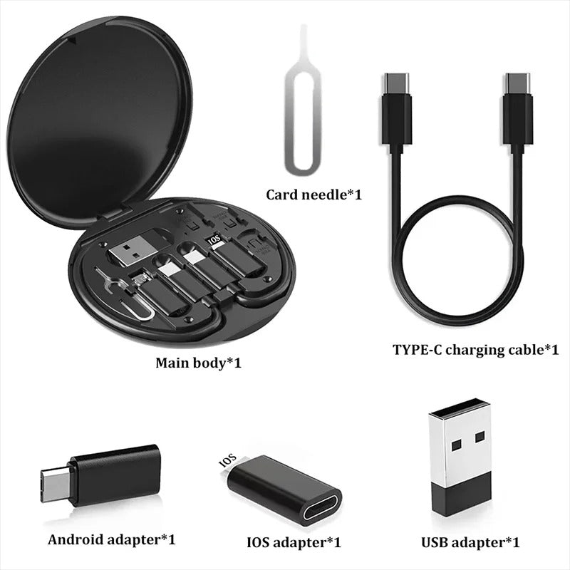 60W Multi-USB Charging Adapter Travel Kit