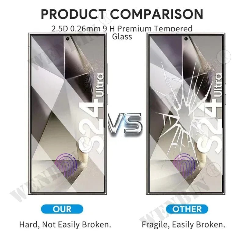3-Pack Tempered Glass Screen Protector for Samsung Galaxy