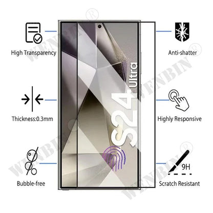 3-Pack Tempered Glass Screen Protector for Samsung Galaxy