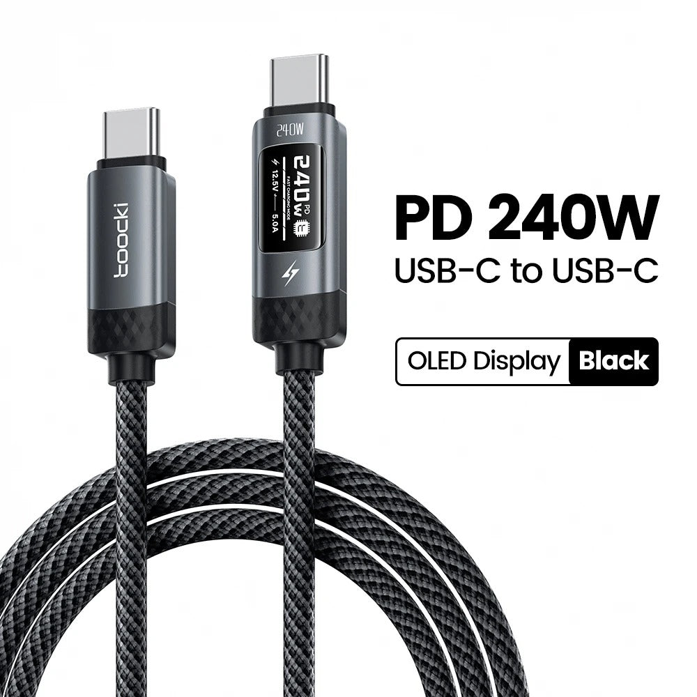 Toocki X111 240W USB-C to USB-C Fast Charging Cable